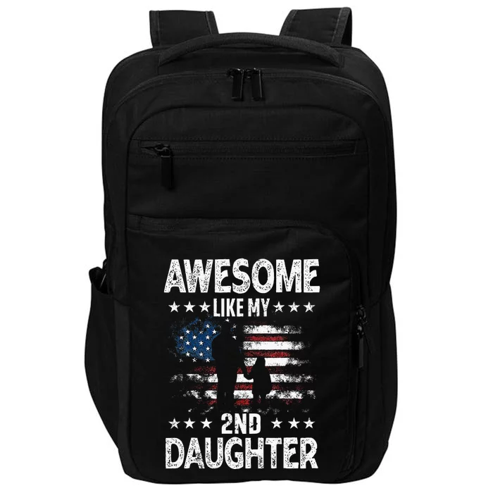 Awesome Like My 2nd Daughter Usa Flag Impact Tech Backpack