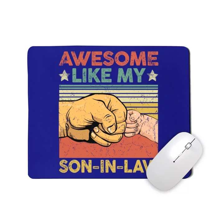 Awesome Like My Son Funny Fathers Day Mom Dad Joke Gift Mousepad