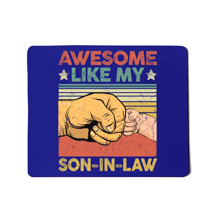 Awesome Like My Son Funny Fathers Day Mom Dad Joke Gift Mousepad