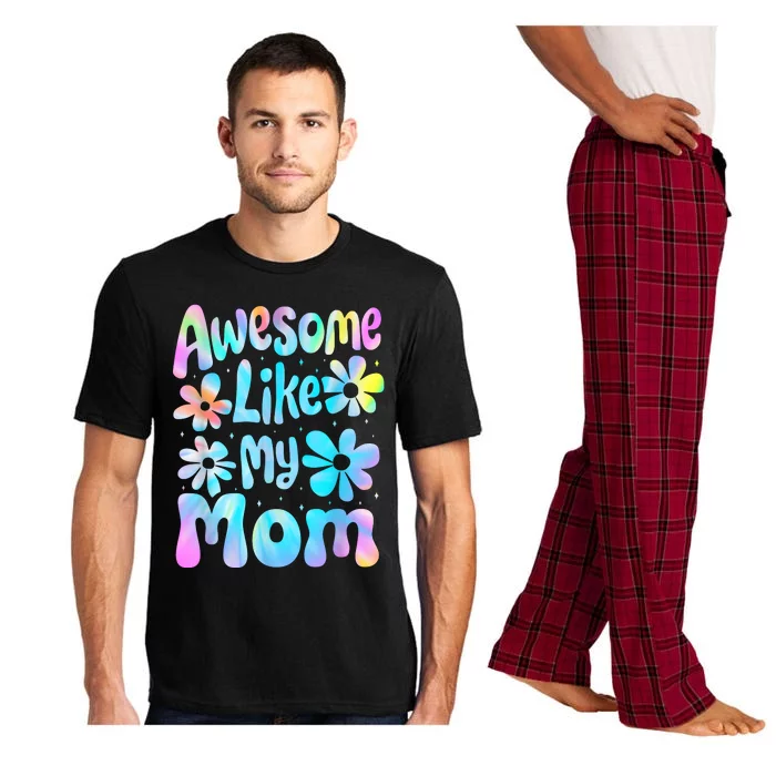 Awesome Like My Mom Mommy Groovy Graphic MotherS Day Pajama Set