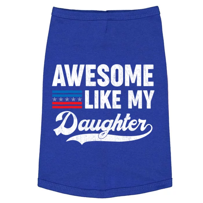 Awesome Like My Daughter Retro Men Dad Funny Fathers Day Doggie Tank