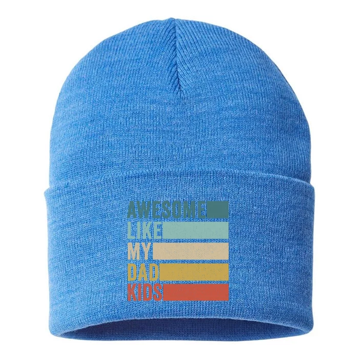 Awesome Like My Dad Meaningful Gift Sustainable Knit Beanie