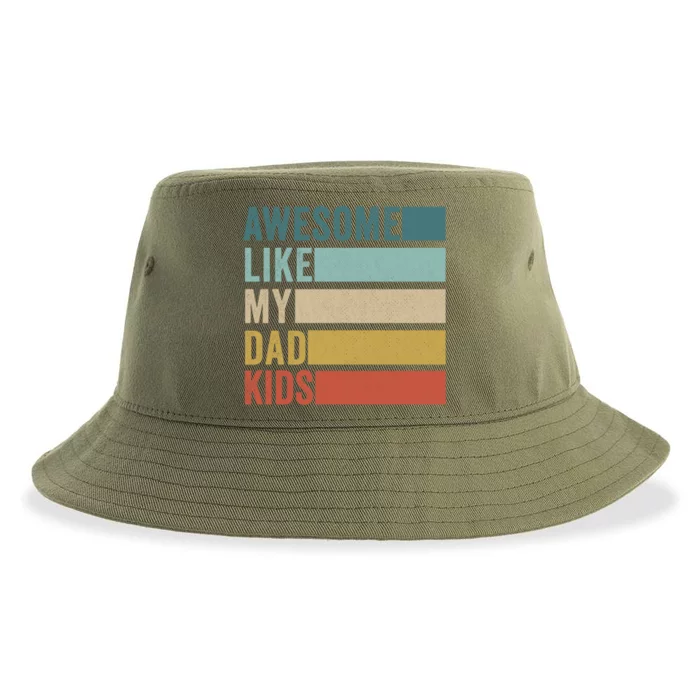 Awesome Like My Dad Meaningful Gift Sustainable Bucket Hat