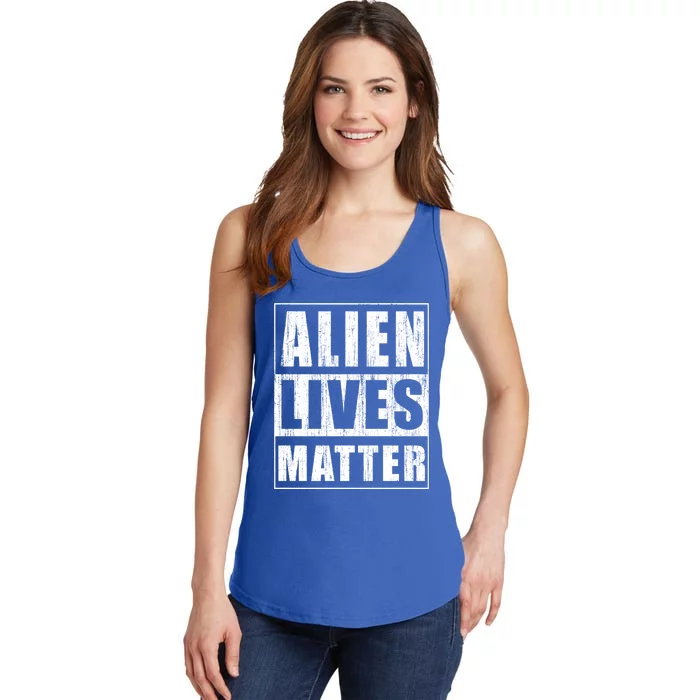 Alien Lives Matter Extraterrestrial Believer Gift Ladies Essential Tank