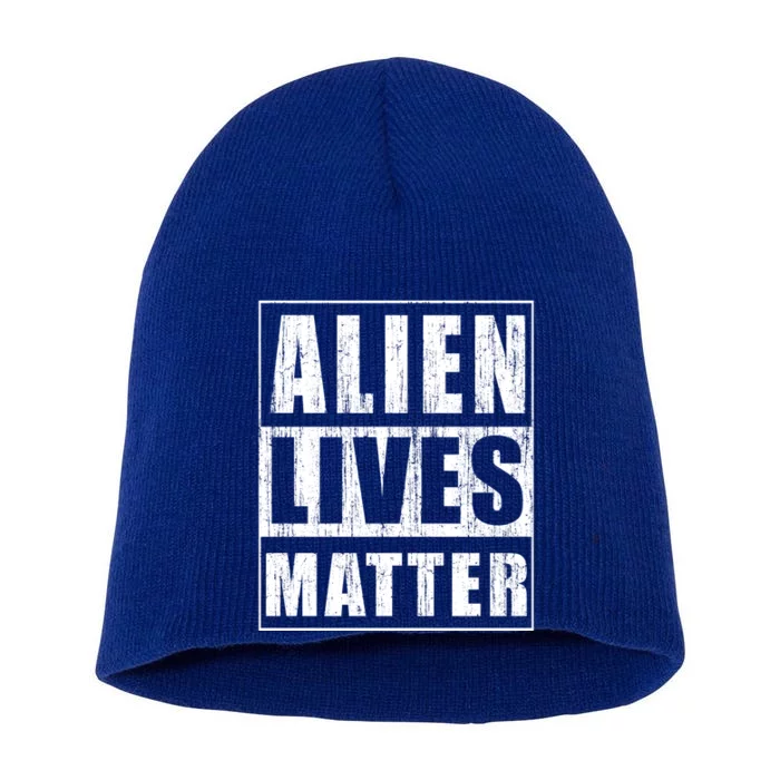 Alien Lives Matter Extraterrestrial Believer Gift Short Acrylic Beanie