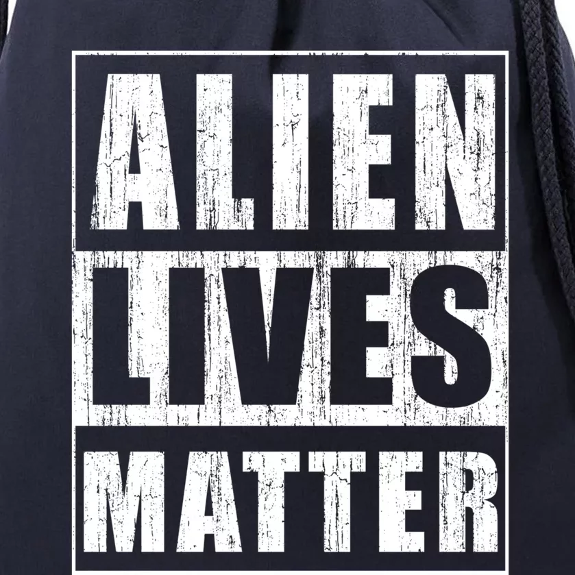 Alien Lives Matter Extraterrestrial Believer Gift Drawstring Bag