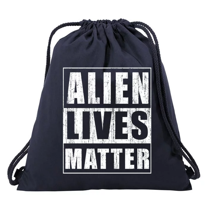 Alien Lives Matter Extraterrestrial Believer Gift Drawstring Bag