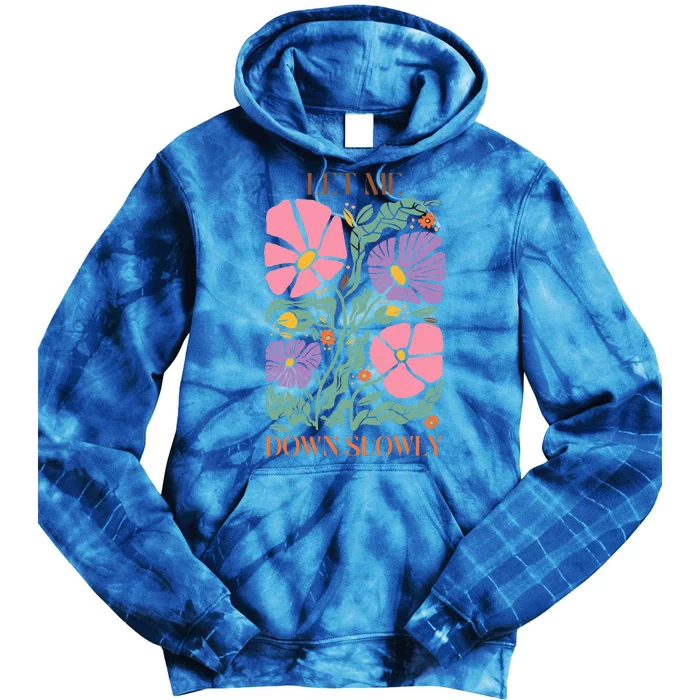 Alec Let Me Down Slowly Floral Art Benjamin Tie Dye Hoodie