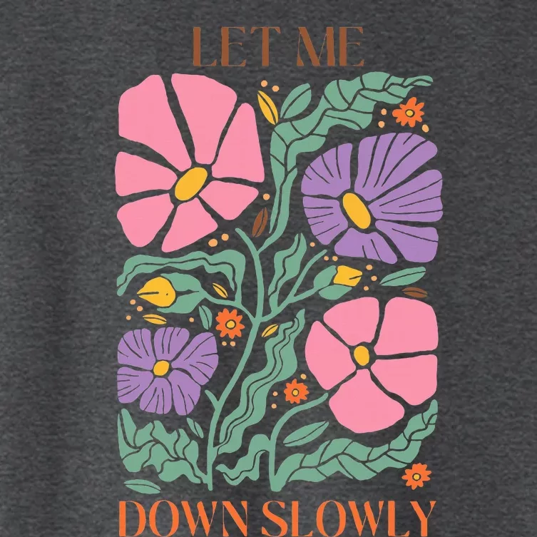 Alec Let Me Down Slowly Floral Art Benjamin Women's Crop Top Tee