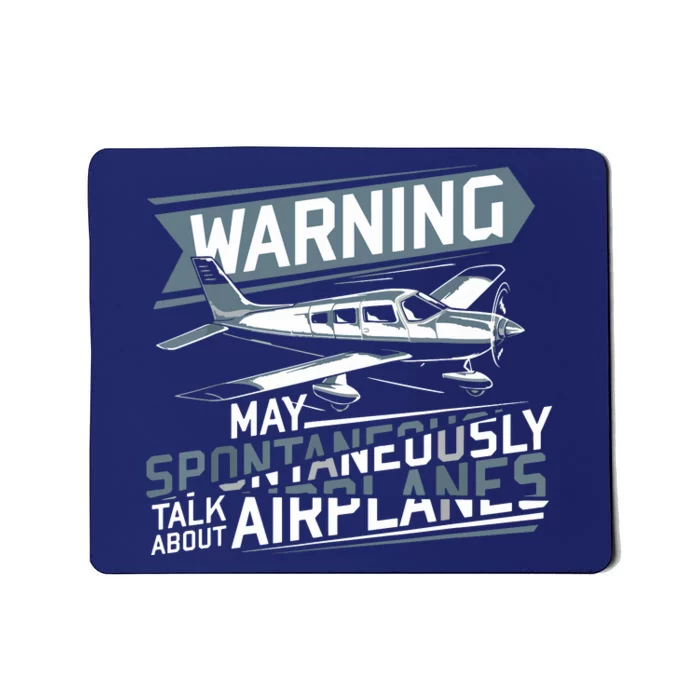 Airplane Lover Men Boy Kids Aviation Pilot Mousepad