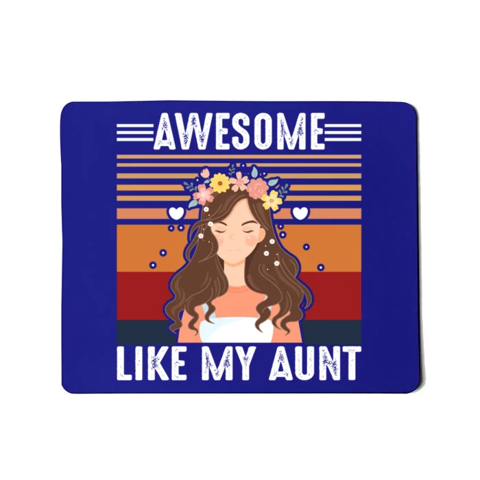 Awesome Like My Aunt Auntie Niece Retro Aunt Gift Mousepad