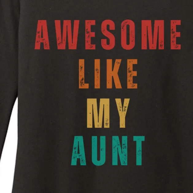 Awesome Like My Aunt Niece Nephew Gift Womens CVC Long Sleeve Shirt