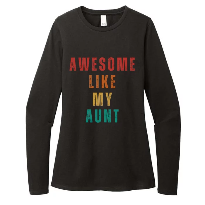 Awesome Like My Aunt Niece Nephew Gift Womens CVC Long Sleeve Shirt