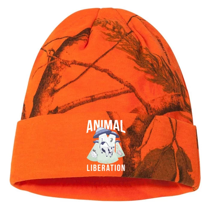 Animal Liberation Meaningful Gift Kati - 12in Camo Beanie