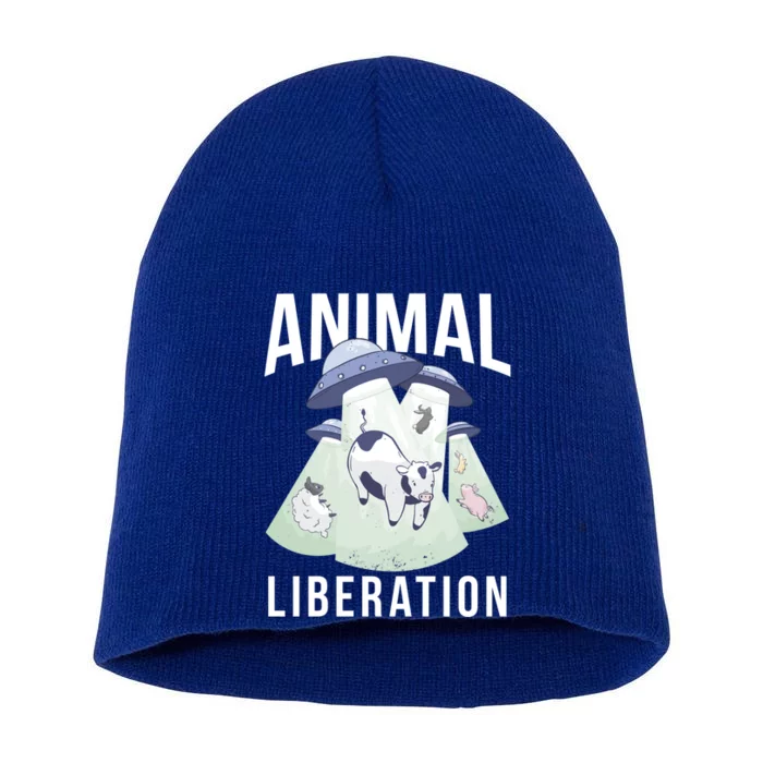 Animal Liberation Meaningful Gift Short Acrylic Beanie