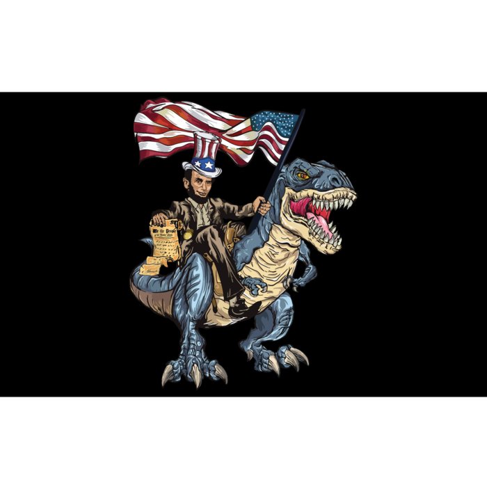 Abe Lincoln Murica T Rex Funny 4th Of July Usa Flag Bumper Sticker