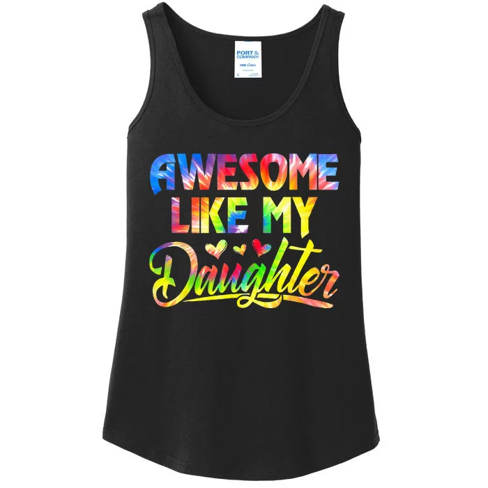 Awesome Like My Daughter Funny Gift Fathers Day Dad Ladies Essential Tank