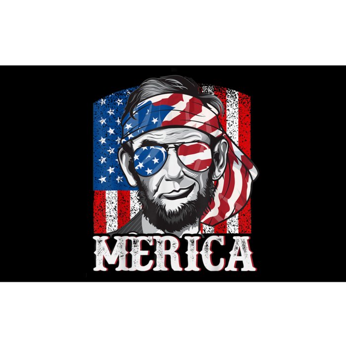 Abraham Lincoln Merica 4th Of July Shirt Men American Flag Bumper Sticker