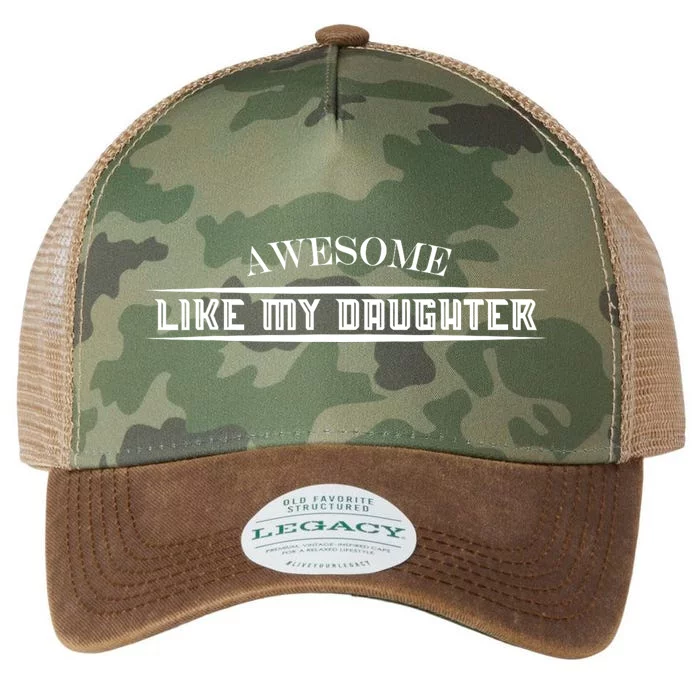 Awesome Like My Daughter Men Funny Fathers Day Dad Legacy Tie Dye Trucker Hat