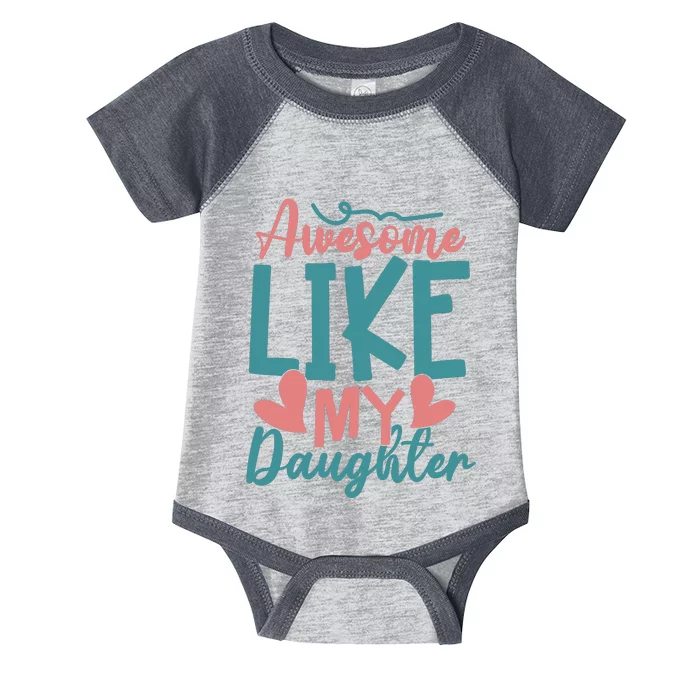 Awesome Like My Daughter T Infant Baby Jersey Bodysuit