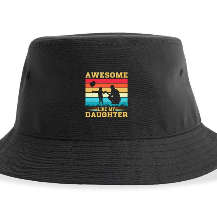 Awesome Like My Daughter Vintage Sustainable Bucket Hat