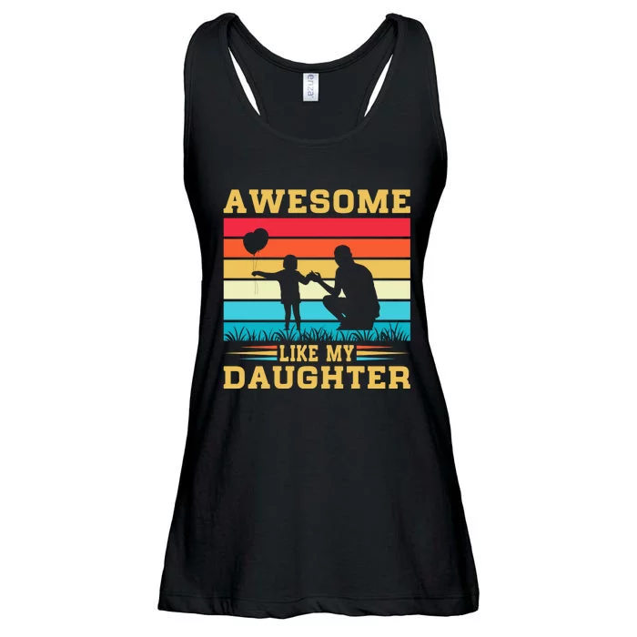 Awesome Like My Daughter Vintage Ladies Essential Flowy Tank