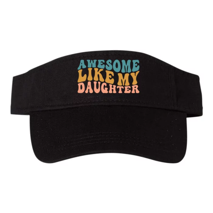 Awesome Like My Daughter Wavy Valucap Bio-Washed Visor