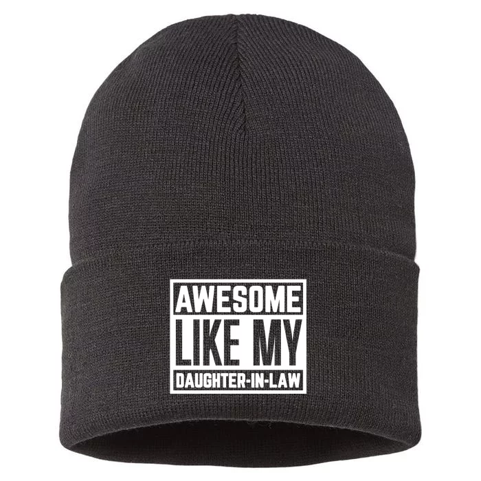 Awesome Like My Daughter In Law Sustainable Knit Beanie