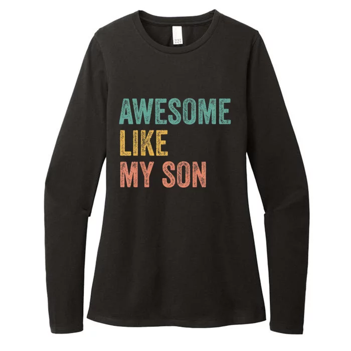 Awesome Like My Son Mom And Dad Womens CVC Long Sleeve Shirt