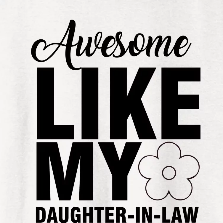 Awesome Like My Daughter In Law Family Lovers Women's Crop Top Tee