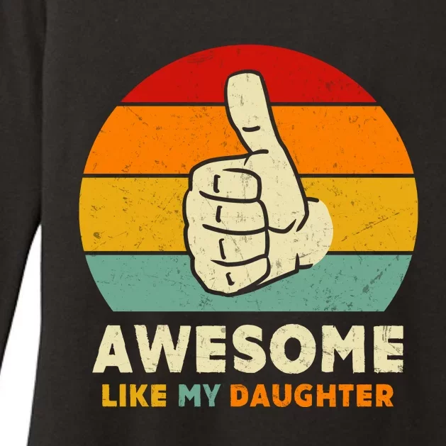 Awesome Like My Daughter Womens CVC Long Sleeve Shirt