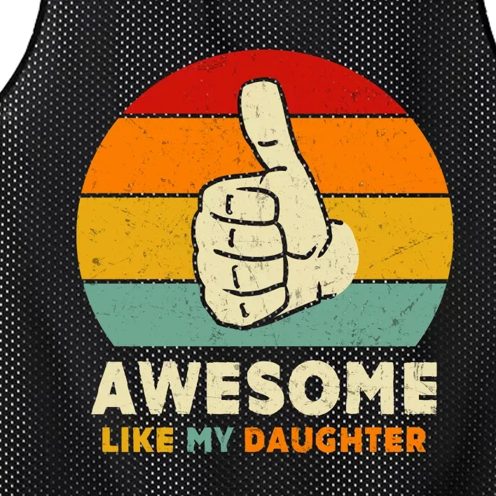 Awesome Like My Daughter Mesh Reversible Basketball Jersey Tank