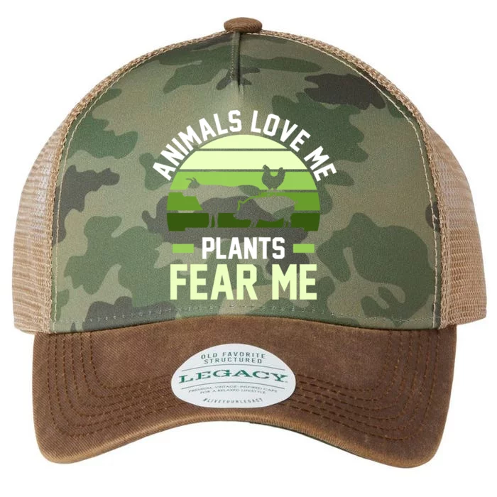 Animals Love Me Plants Eat Plants Cool Gift Legacy Tie Dye Trucker Hat