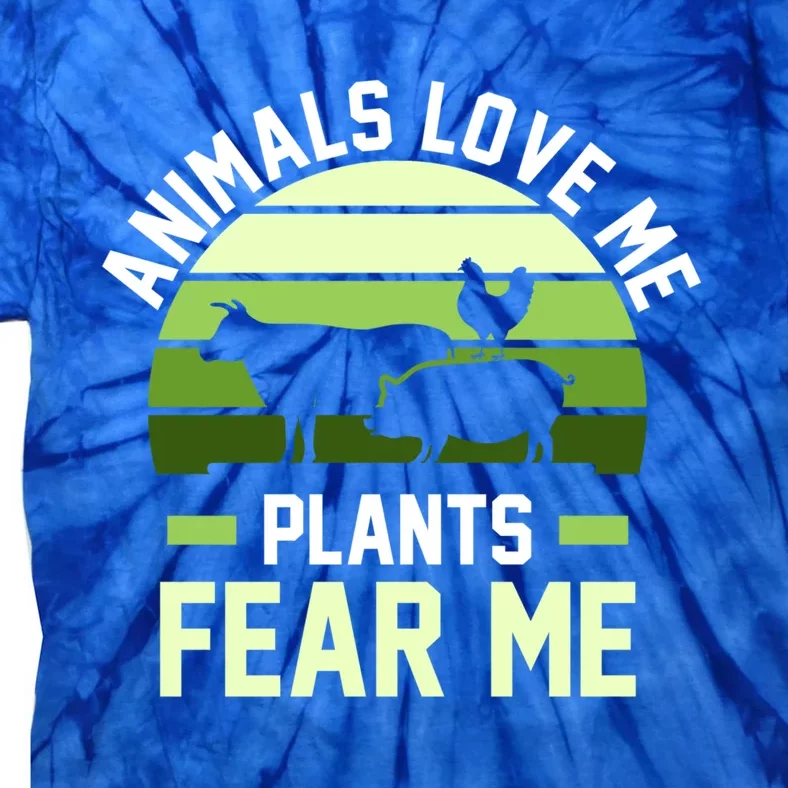 Animals Love Me Plants Eat Plants Cool Gift Tie-Dye T-Shirt