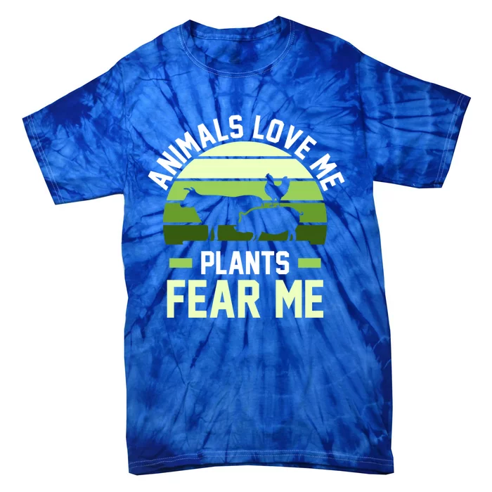 Animals Love Me Plants Eat Plants Cool Gift Tie-Dye T-Shirt