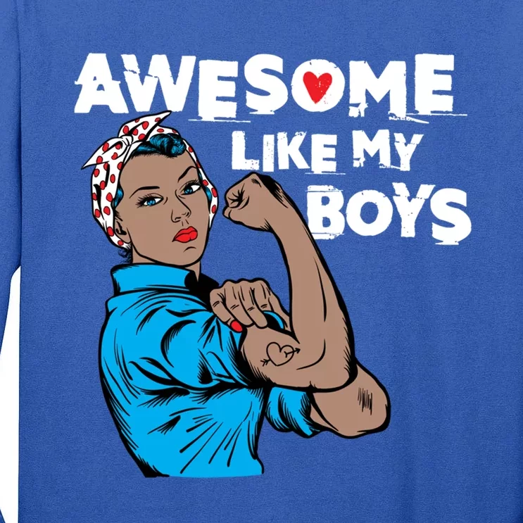 Awesome Like My Funny Saying For Cool Mother Mom Gift Tall Long Sleeve T-Shirt