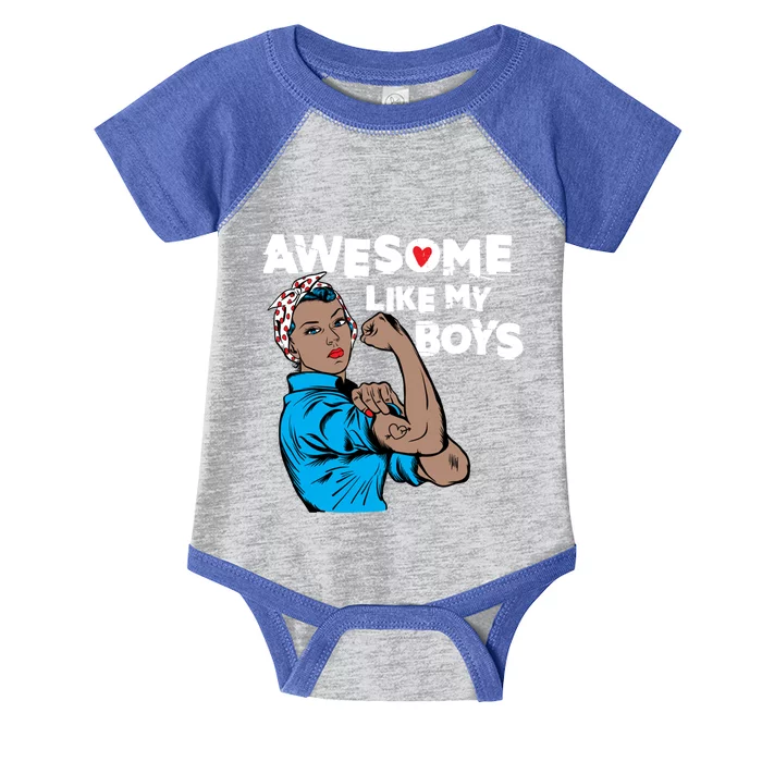 Awesome Like My Funny Saying For Cool Mother Mom Gift Infant Baby Jersey Bodysuit