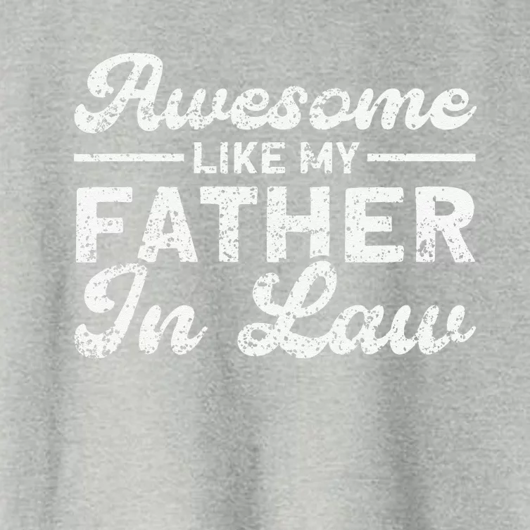 Awesome Like My Father In Law Family Women's Crop Top Tee