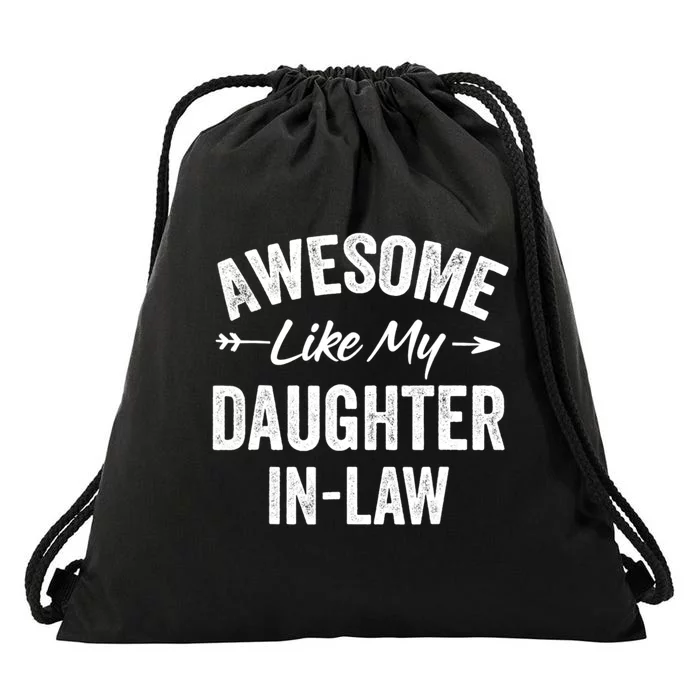 Awesome Like My Daughter In Law Family Lovers Drawstring Bag