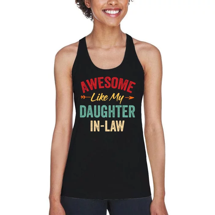 Awesome Like My Daughter In Law Family Lovers Women's Racerback Tank