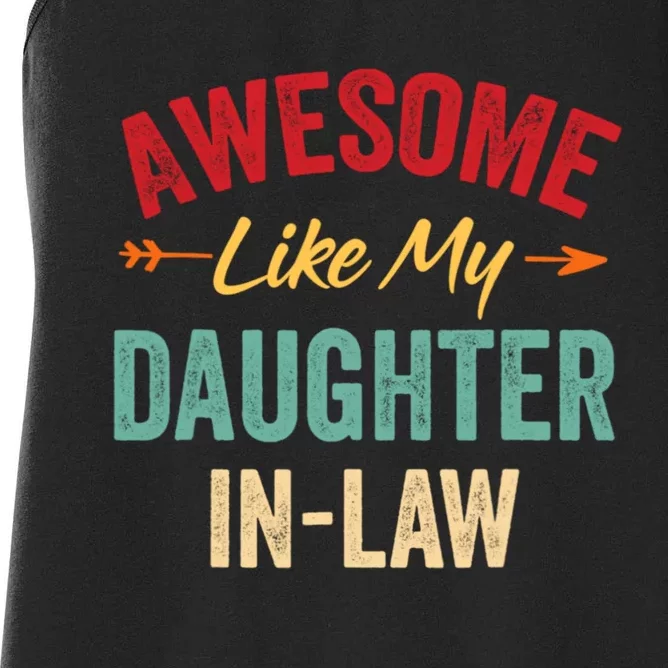 Awesome Like My Daughter In Law Family Lovers Women's Racerback Tank