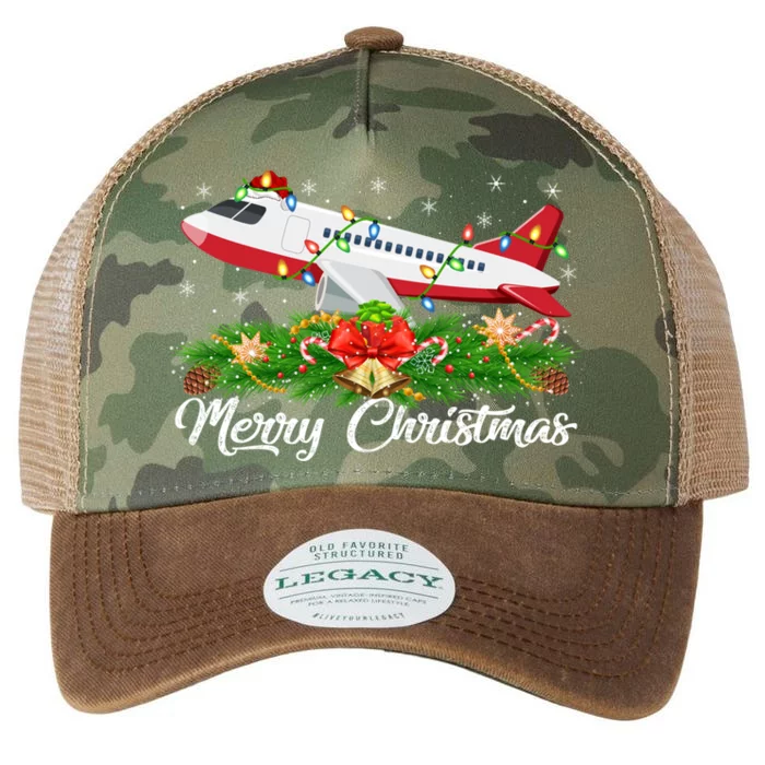 Airplane Lover Matching Santa Hat Airplane Christmas Gift Legacy Tie Dye Trucker Hat