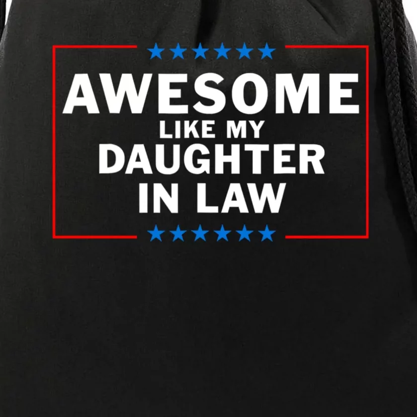 Awesome Like My Daughter In Law Family Lovers Drawstring Bag