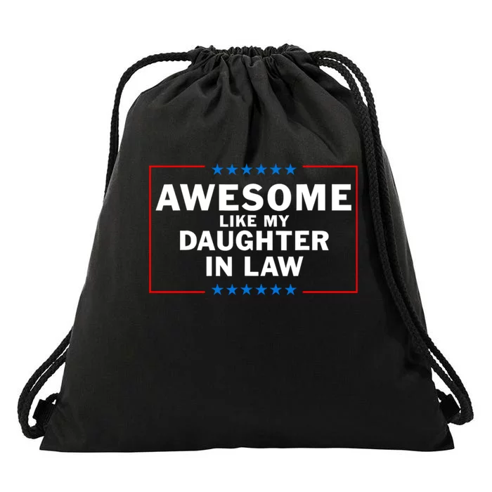 Awesome Like My Daughter In Law Family Lovers Drawstring Bag