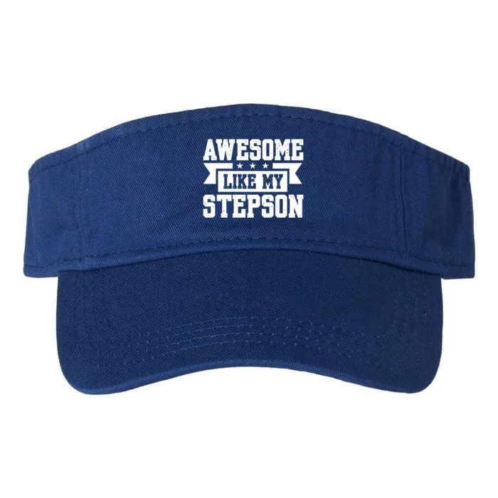 Awesome Like My Stepson Bonus Dad Gift Valucap Bio-Washed Visor