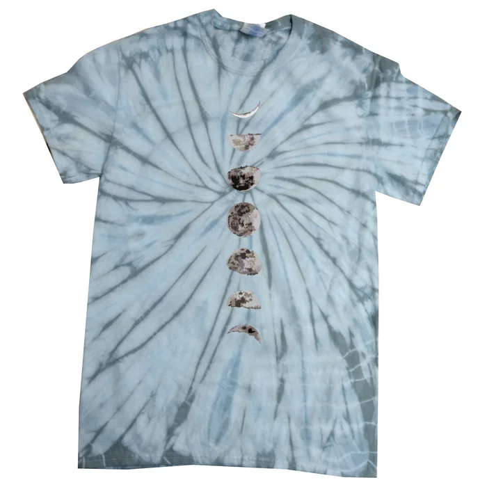 Awesome Luna Moon Phases Women Sizes Tie-Dye T-Shirt