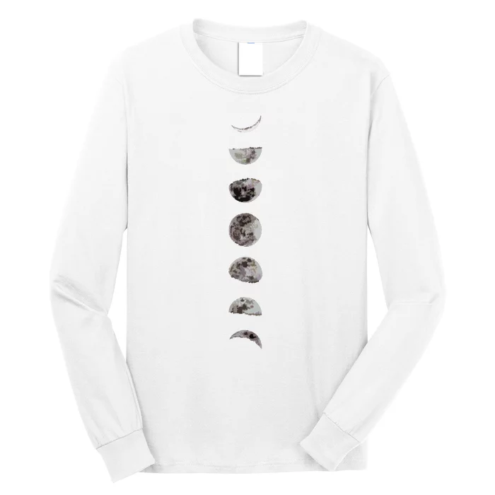 Awesome Luna Moon Phases Women Sizes Long Sleeve Shirt