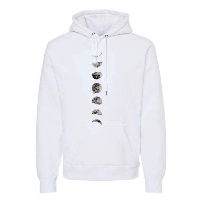 Awesome Luna Moon Phases Women Sizes Premium Hoodie