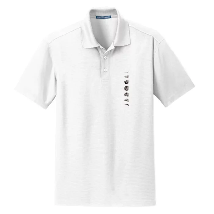 Awesome Luna Moon Phases Women Sizes Dry Zone Grid Performance Polo