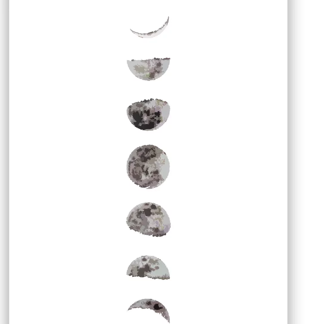 Awesome Luna Moon Phases Women Sizes Poster